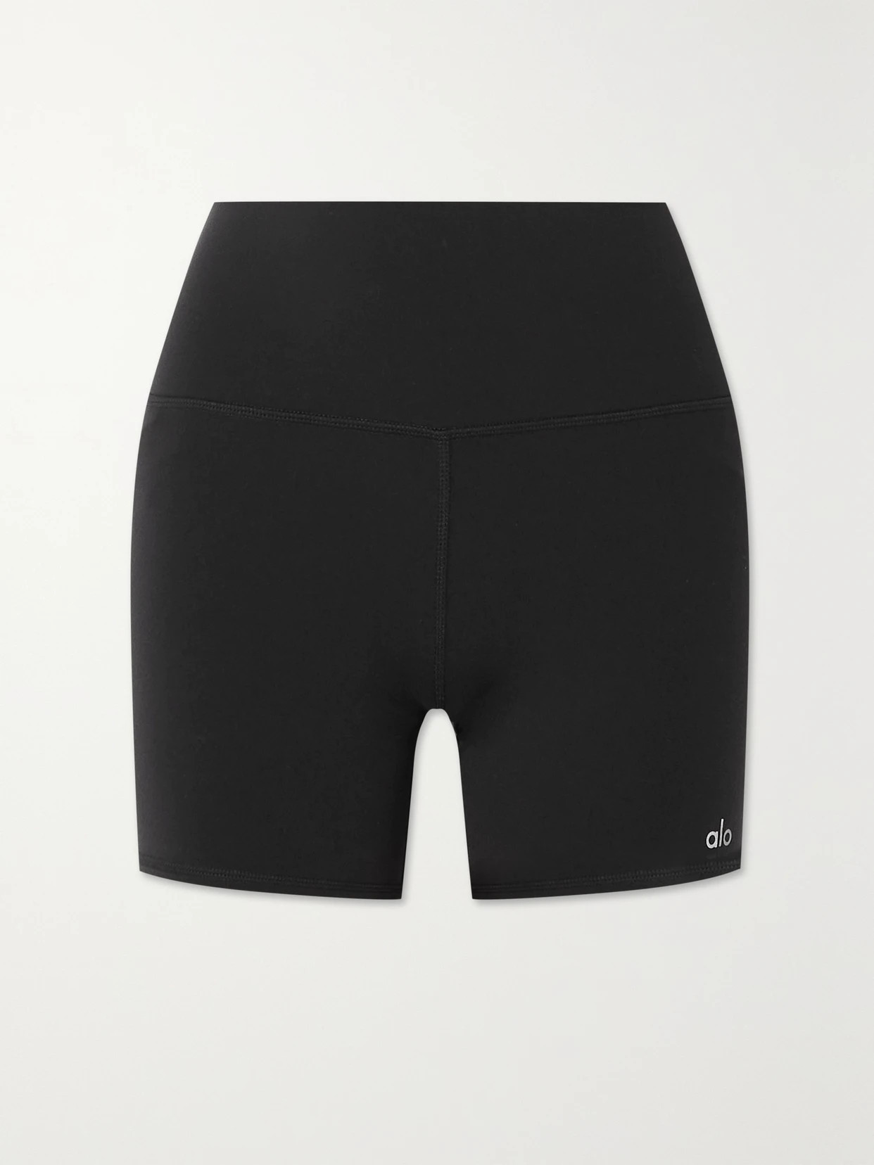 Alo Yoga - Airbrush 5" Stretch Cycling Shorts - Black | NET-A-PORTER (US)
