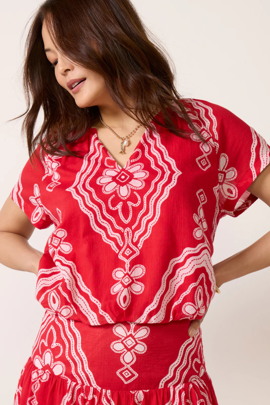 Jaylin Flutter Sleeve Top | Evereve