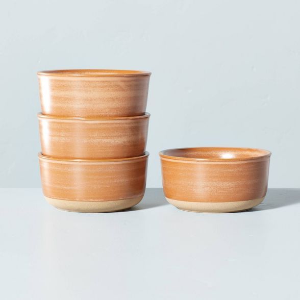 Clay Ochre Stoneware Mini Bowl Matte Brown - Hearth & Hand™ with Magnolia | Target
