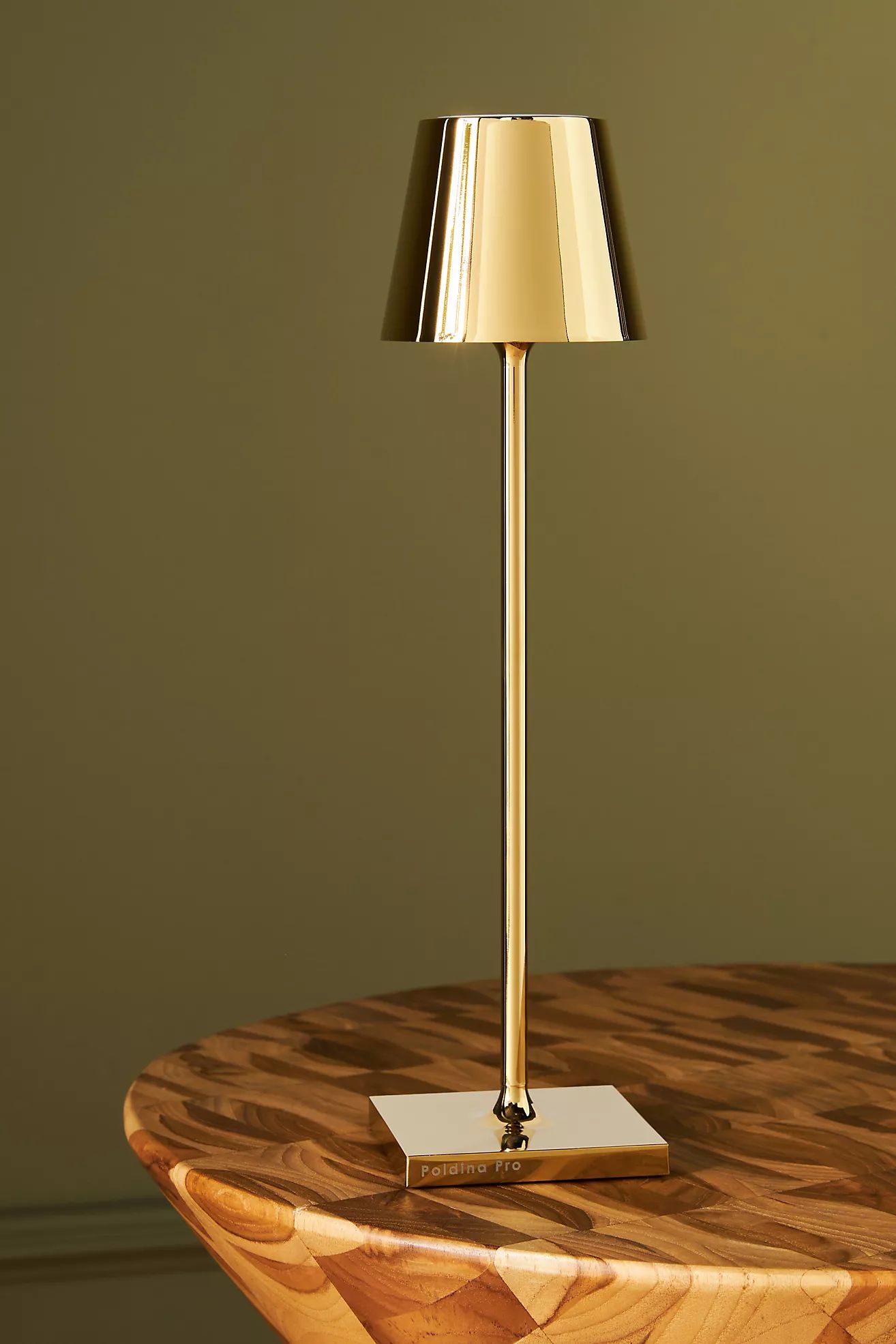 Poldina Pro Micro Gold Rechargeable LED Portable Table Lamp | Anthropologie (US)