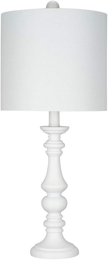Amazon Brand – Ravenna Home Table Lamp with LED Light Bulb, 23"H, White | Amazon (US)