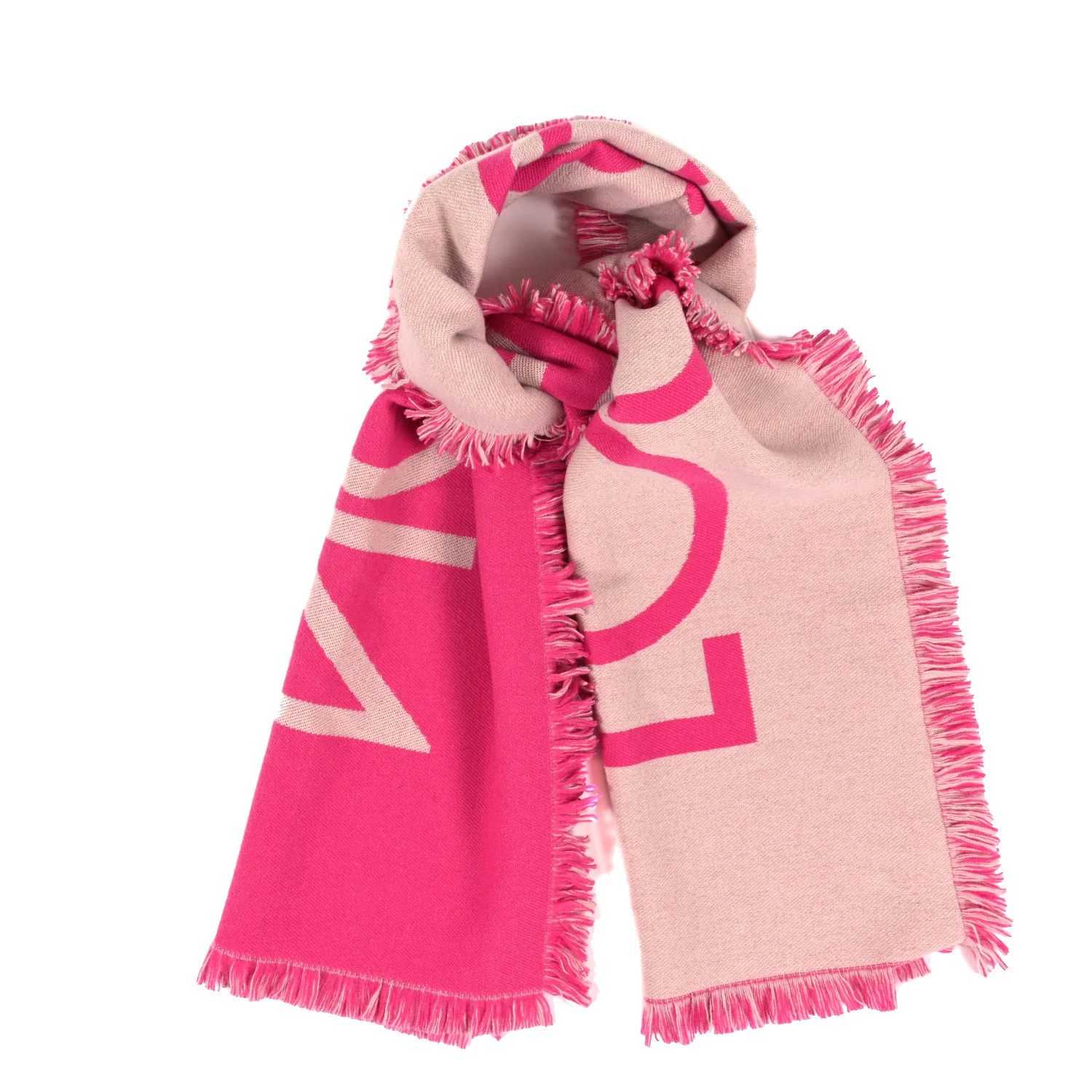 Wool Cashmere Echarpes Team Scarf Pink | FASHIONPHILE (US)
