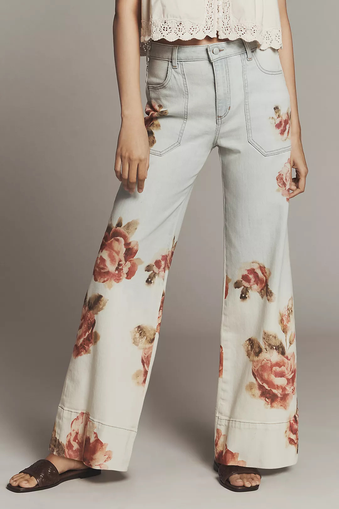 The Rylan Relaxed High-Rise Flare Jeans by Pilcro | Anthropologie (US)