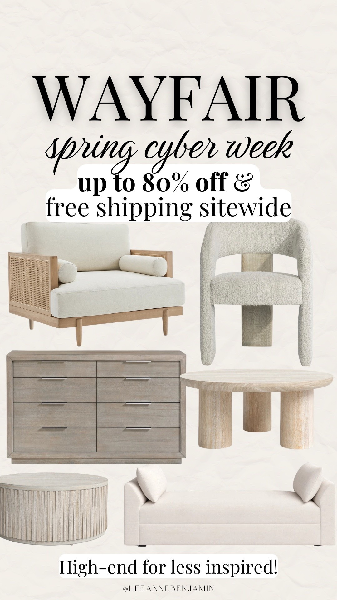 @wayfair spring cyber week!! Up to 80% off the best finds 🤍 #wayfaircreator

#LTKSeasonal #LTKSaleAlert #LTKHome