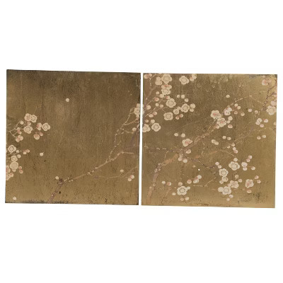 Gulches Set of 2 23.8x1.6x23.8" Wall Art, Wall Decor for Living Room Dining Room Office Bedroom 1S/CTN | Target