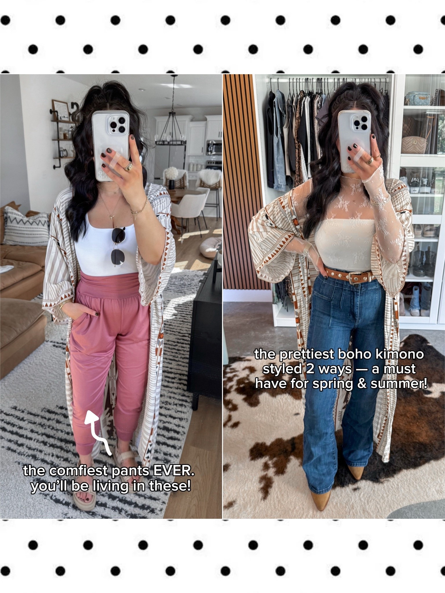 This kimono was a top seller for 2025! I've styled it so many ways - but these two looks are my favorite! You all also loved these jogger style harem pants - they're so soft and ridiculously comfortable! 🤍



#LTKootd