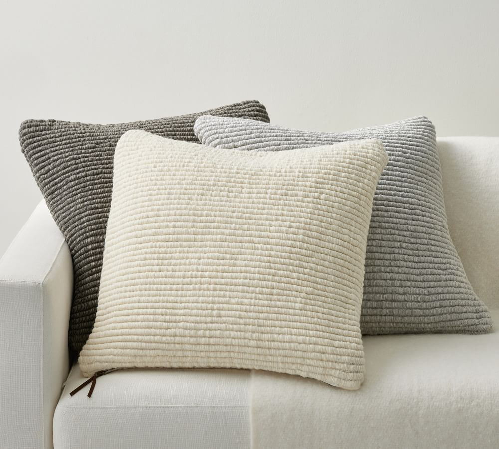 Rimbley Faille Pillow Cover | Pottery Barn (US)