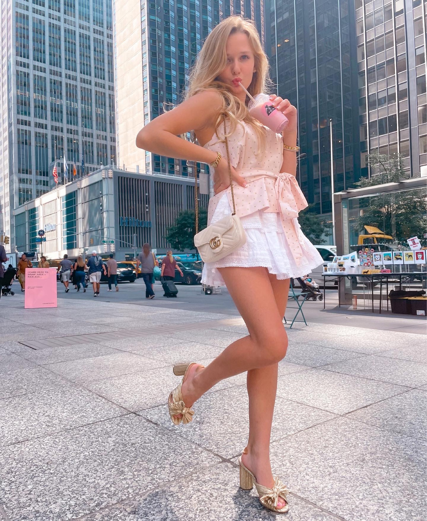 NEW YORK CITY OUTFIT💝💝 one of my favorite outfits ever I wore while exploring NYC!!!🎀✨super proud of this top I sewed hehe and this loveshack skirt is a closet staple ofccc🤗🤗 all the modern day princess vibes💕🎀💖 

#LTKSeasonal #LTKGiftGuide #LTKHoliday