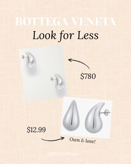 Bottega Veneta look for less teardrop earrings on Amazon (I own the affordable ones in gold!) 

#LTKfindsunder100 #LTKstyletip #LTKfindsunder50