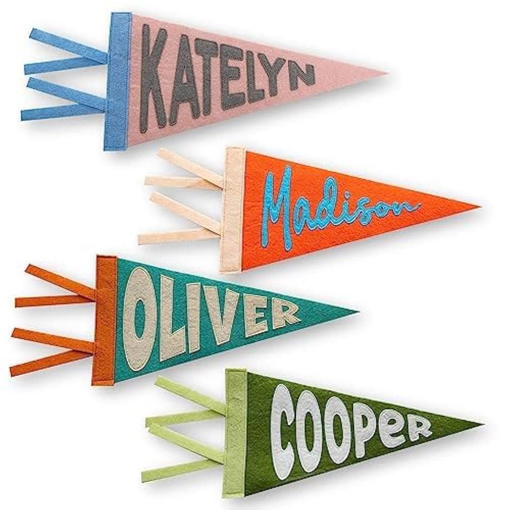 Personalized Name Pennant for Nursery Room Decor, Baby Shower Gift, Baby Boy Girl Name Nursery Fl... | Amazon (US)