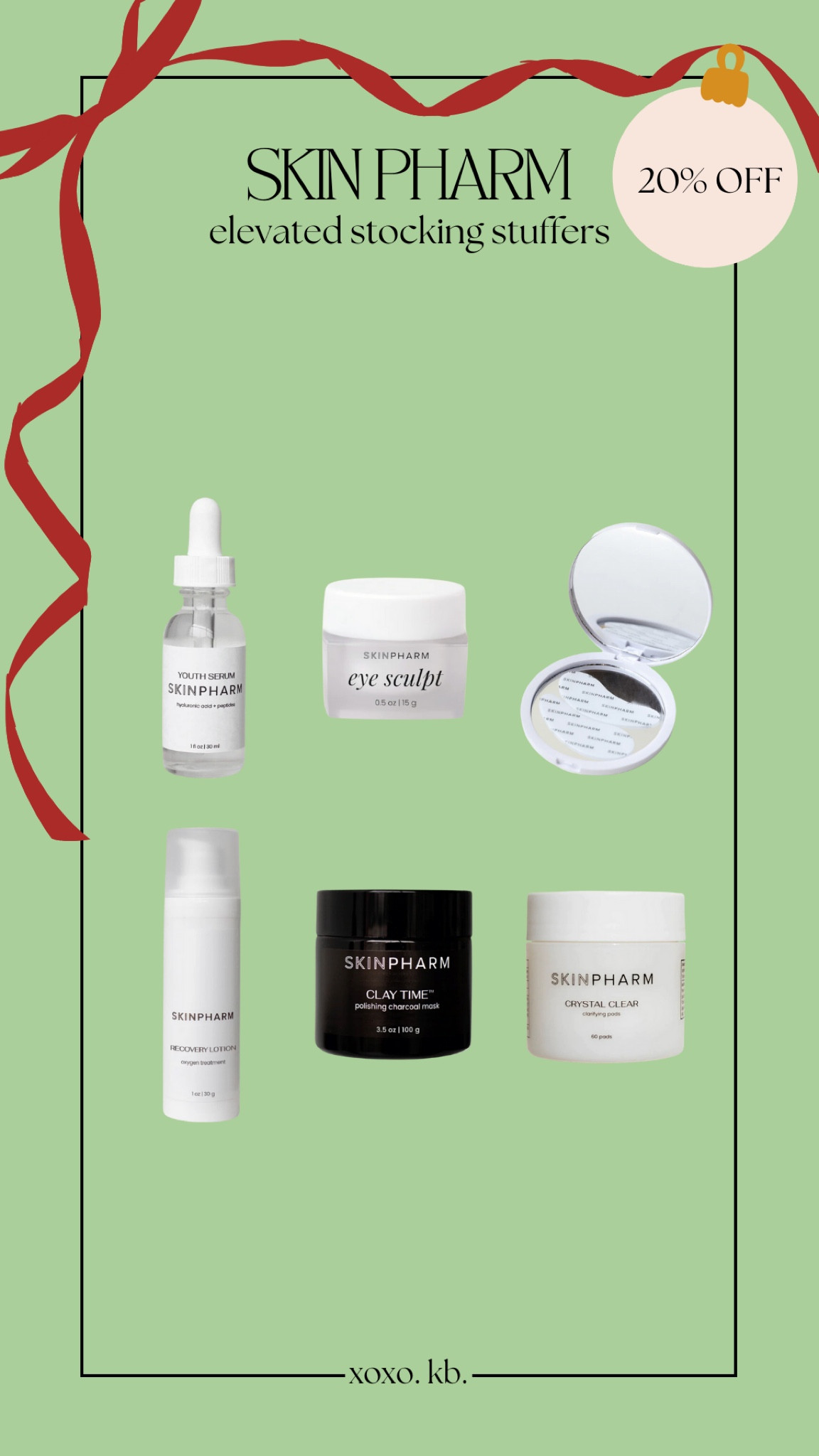 skin pharm // gift guide // christmas // sale // 20% off // stocking stuffers / holiday // cyber week // skincare // selfcare 

 #LTKCyberWeek #LTKGiftGuide #LTKBeauty