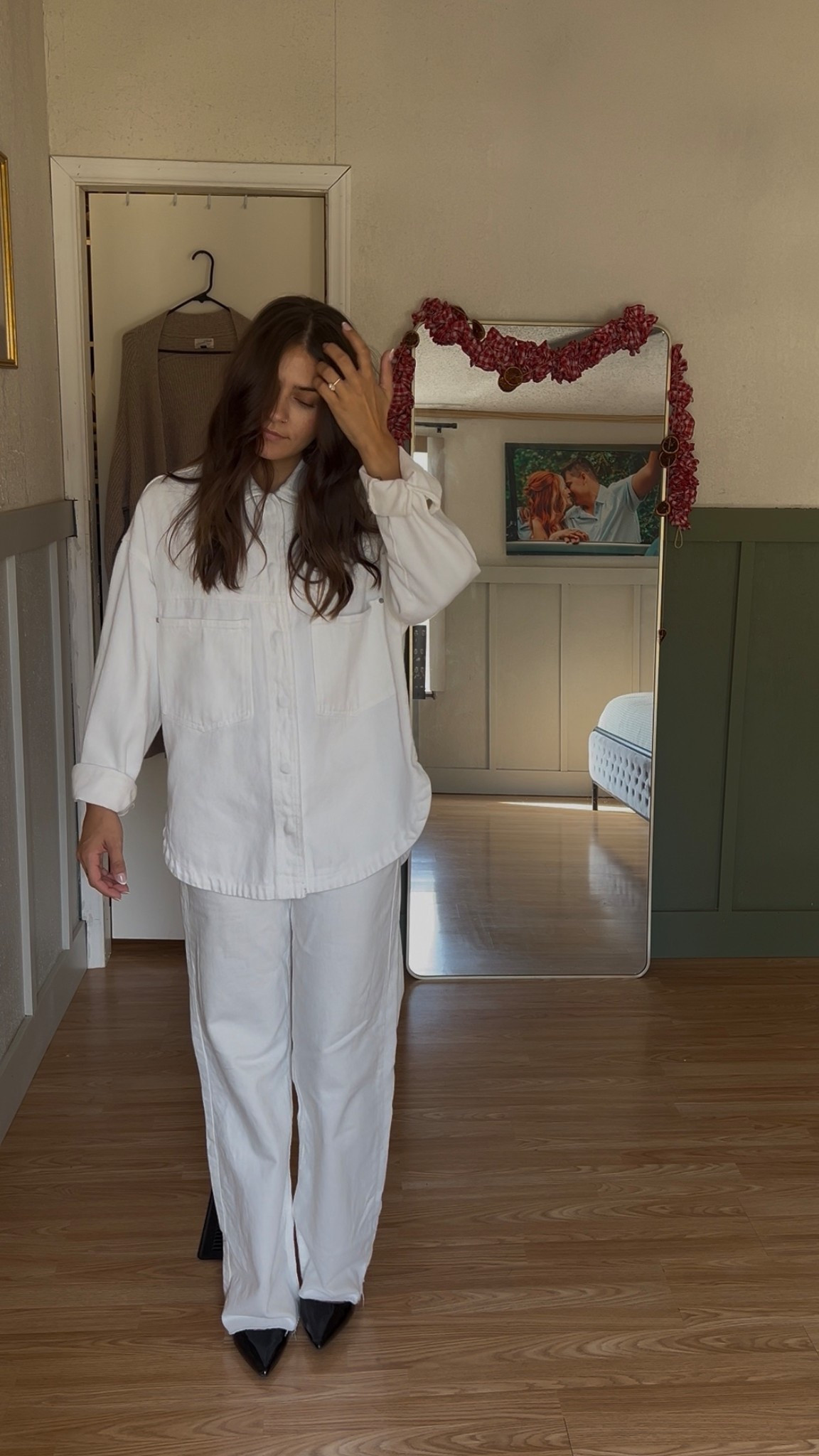 button up in size Small
jeans TTS
shoes 8.5 (i usually wear an 8 or 8.5)

#LTKSaleAlert #LTKFindsUnder100 #LTKHoliday