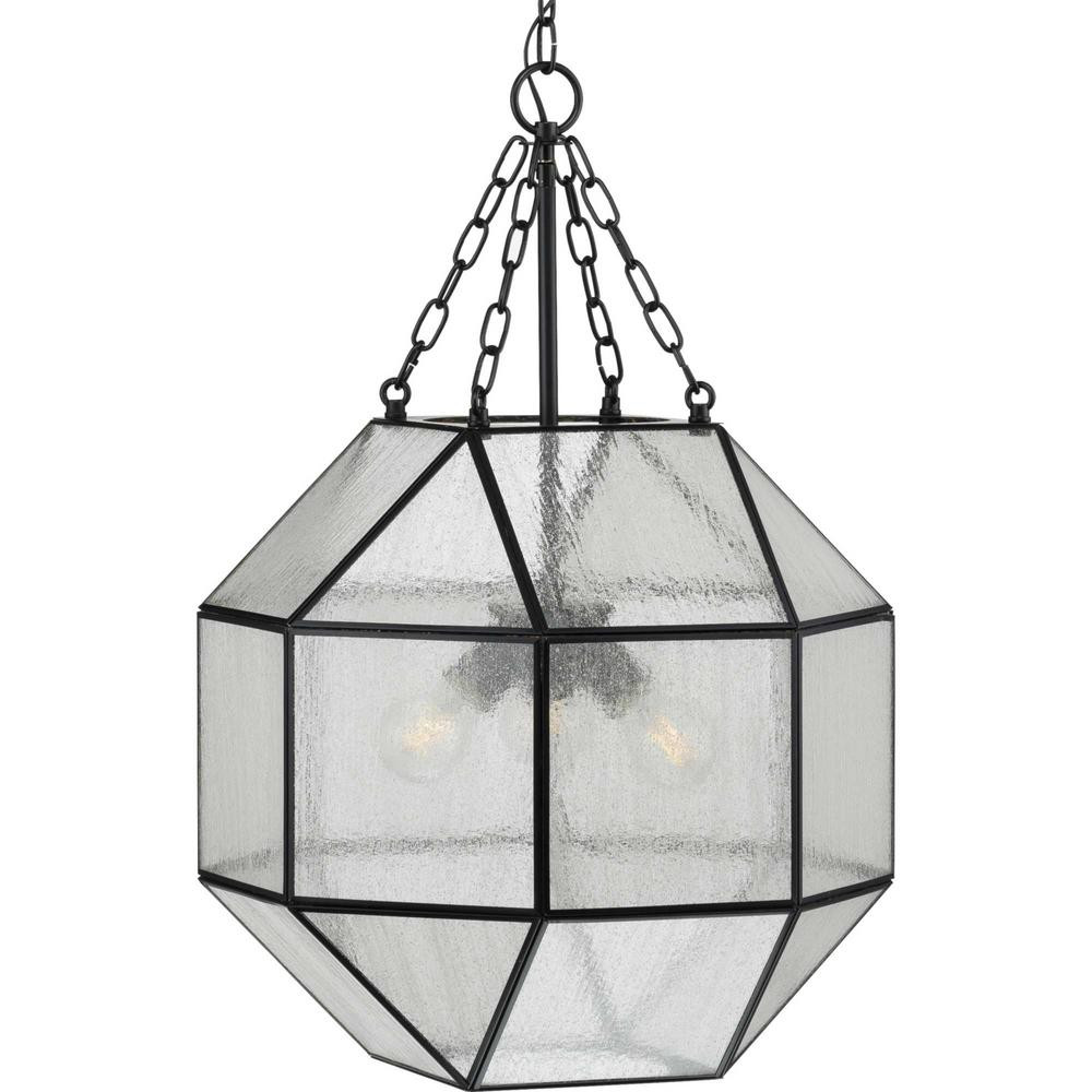 Progress Lighting Mauldin 3-Light Black Pendant-P500222-031 - The Home Depot | The Home Depot
