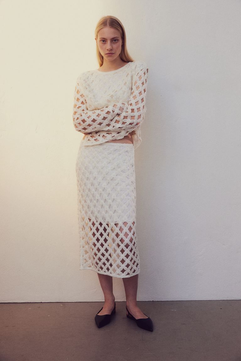 Bead-embellished Pencil Skirt | H&M (US + CA)