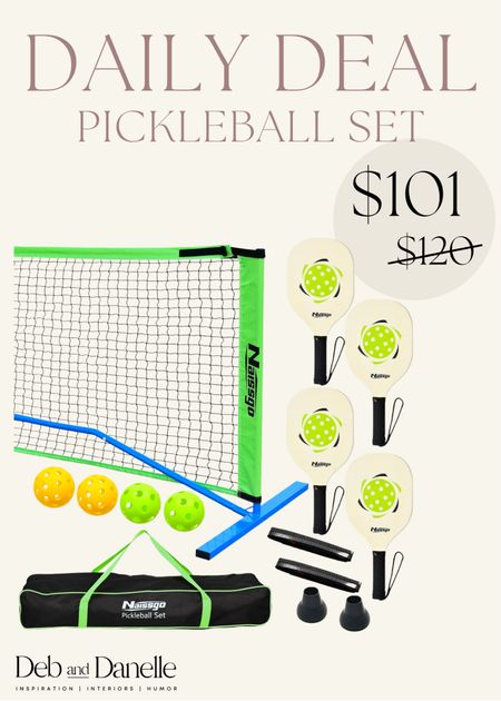 Daily deal on this pickle ball set! 

Amazon daily deal, daily deals, amazon deals, sales today, deals, Deb and Danelle 

#LTKfamily #LTKfit #LTKsalealert