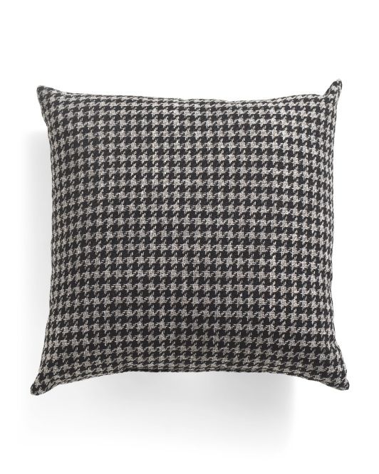 22x22 Outdoor Houndstooth Pillow | TJ Maxx