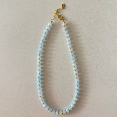 Sea Glass Necklace - Dusty Blue Necklace / Dusty Blue | Smith and Co. Jewel Design