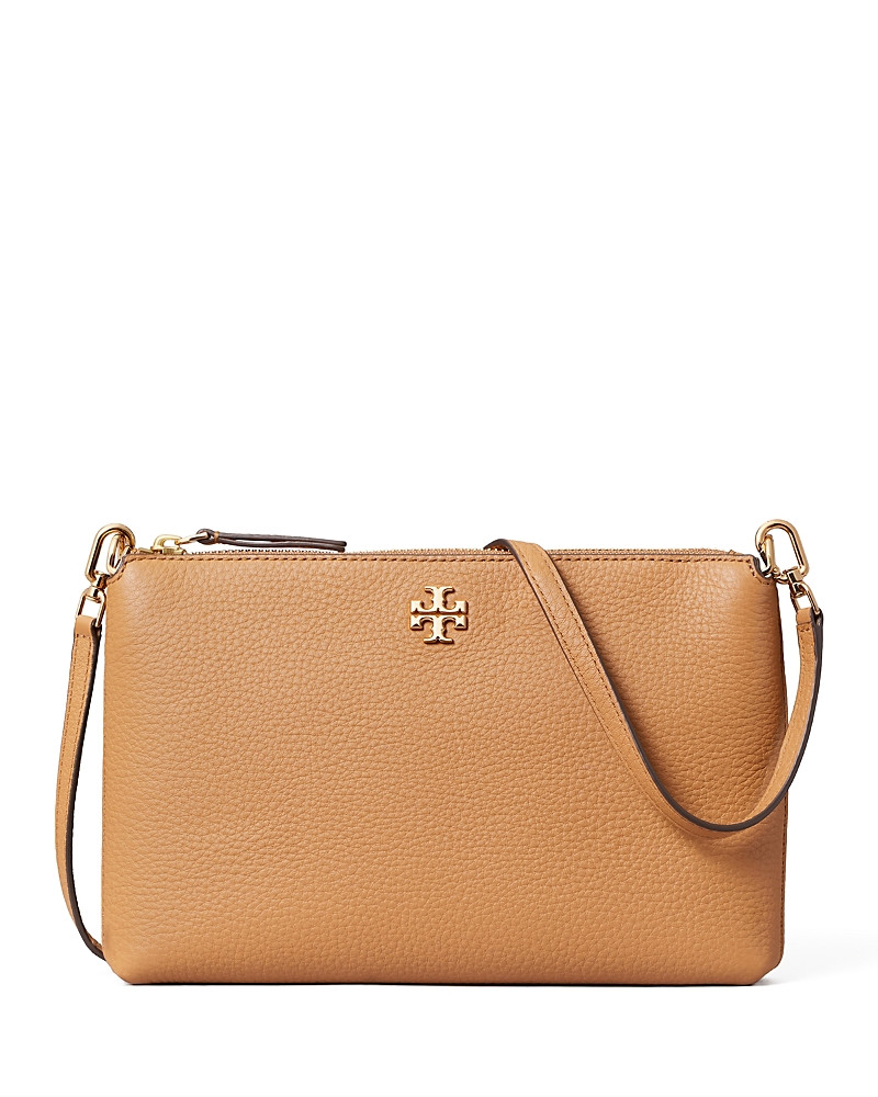 Tory Burch Kira Small Pebbled Leather Top-Zip Crossbody | Bloomingdale's (US)