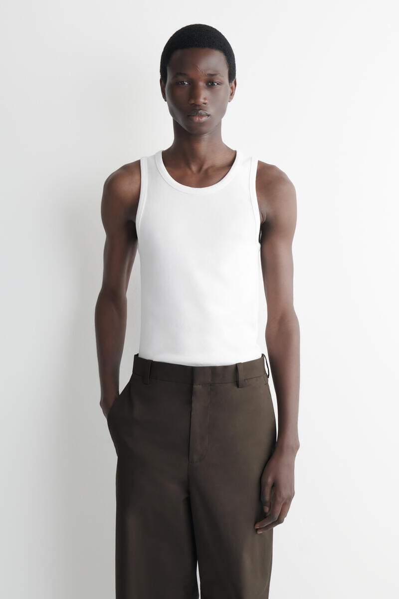 Schmales Geripptes Tanktop Aus Baumwolle | COS (EU)