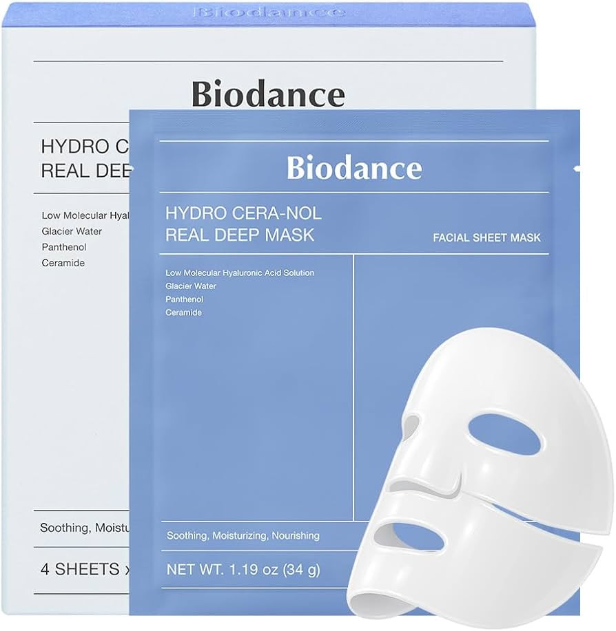BIODANCE Hydro Cera-nol Real Deep Mask, Hydrogel Mask, Soothing, Moisturising, Nutritious, Korean... | Amazon (UK)