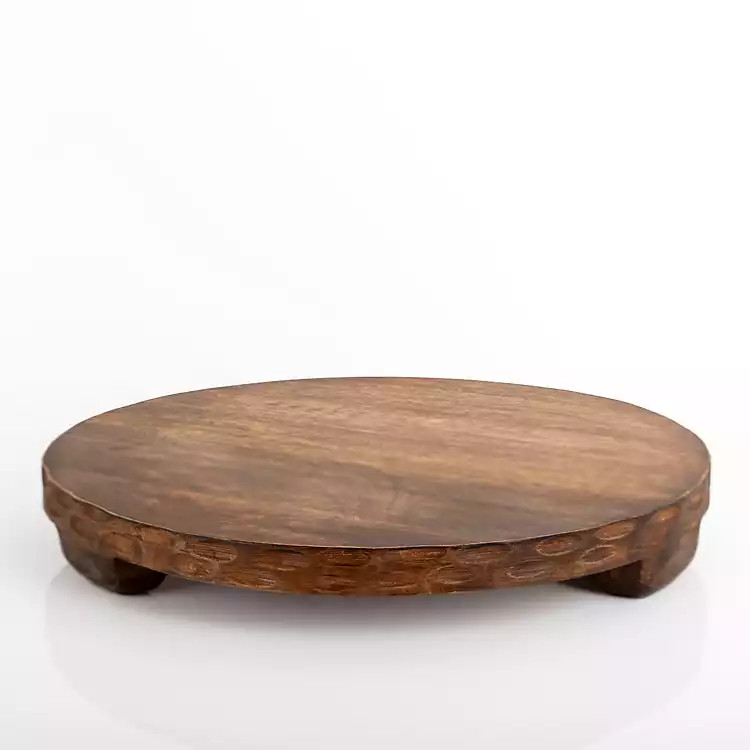 Ryder Mango Wood Footed Server, 15 in. | Kirkland's Home