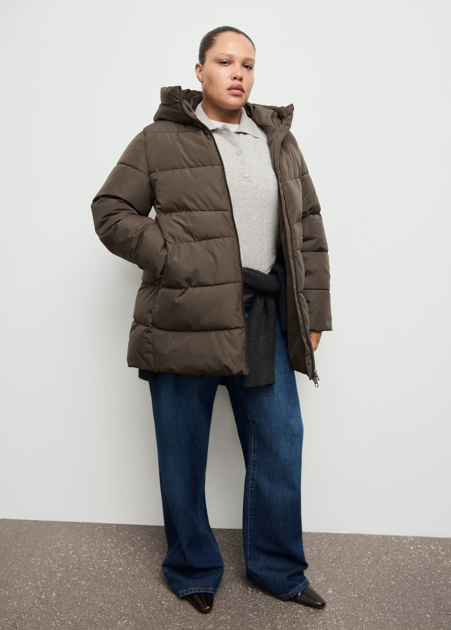 Hood puffer coat - Women | MANGO United Kingdom | MANGO (UK)