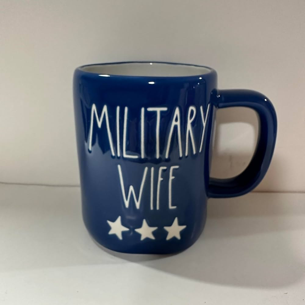 Rae -MILITARY WIFE Coffee Mug Allside Blue 4th -FOURTH- OF JULY MUG- Dunn By Magenta | Amazon (US)