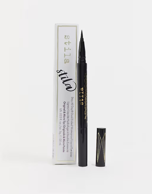 Stila Stay All Day Dual-Ended Waterproof Liquid Eye Liner - Intense Black | ASOS (Global)