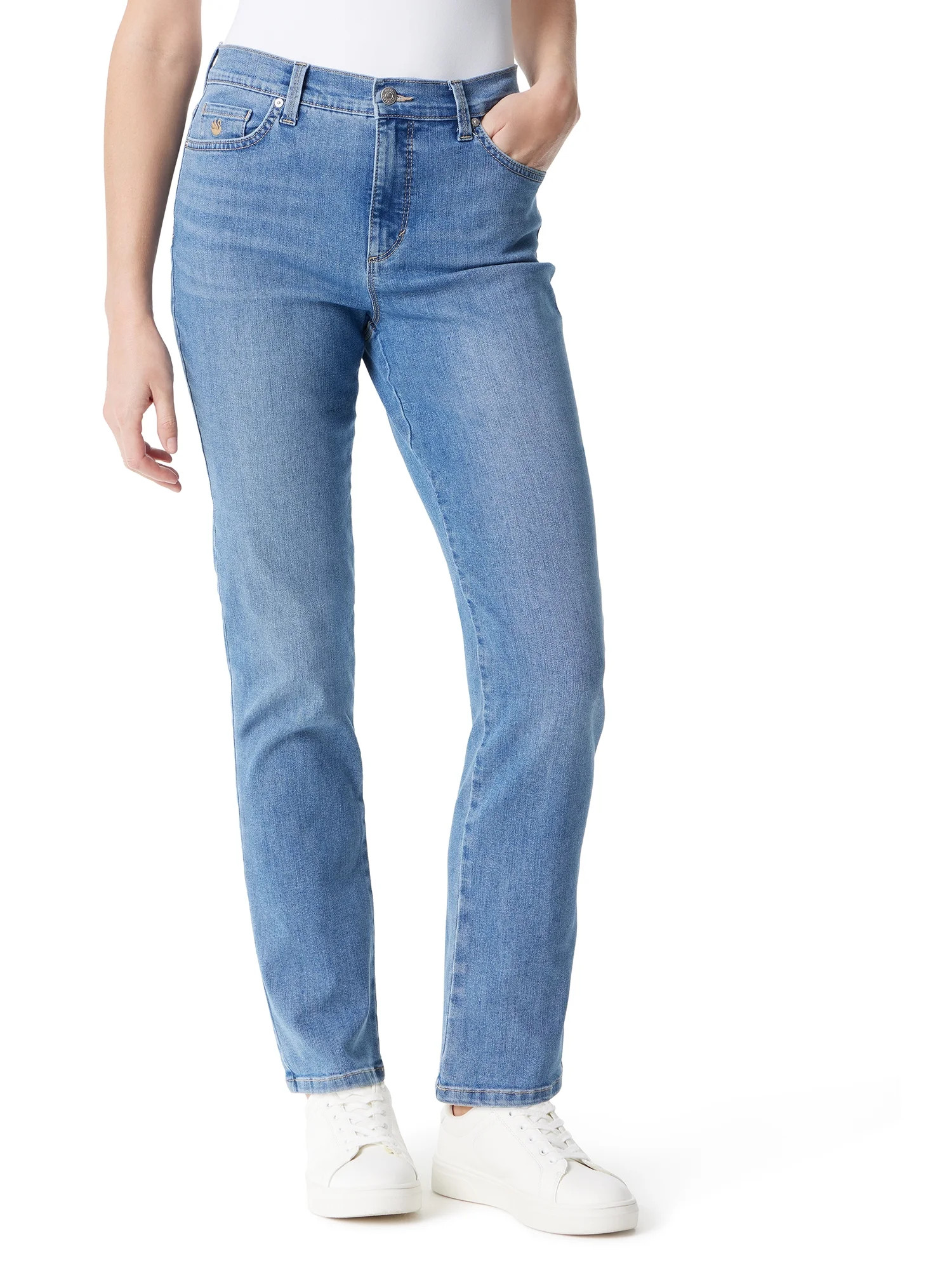 Gloria Vanderbilt Swan Series Swan Series Women's Amanda 5 Pocket Jean 31" Inseam, Sizes 6-18 - W... | Walmart (US)