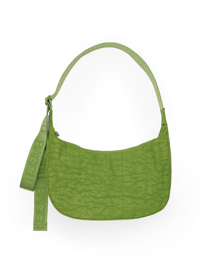 BAGGU Medium Nylon Crescent Bag - Green Juice | Amazon (US)