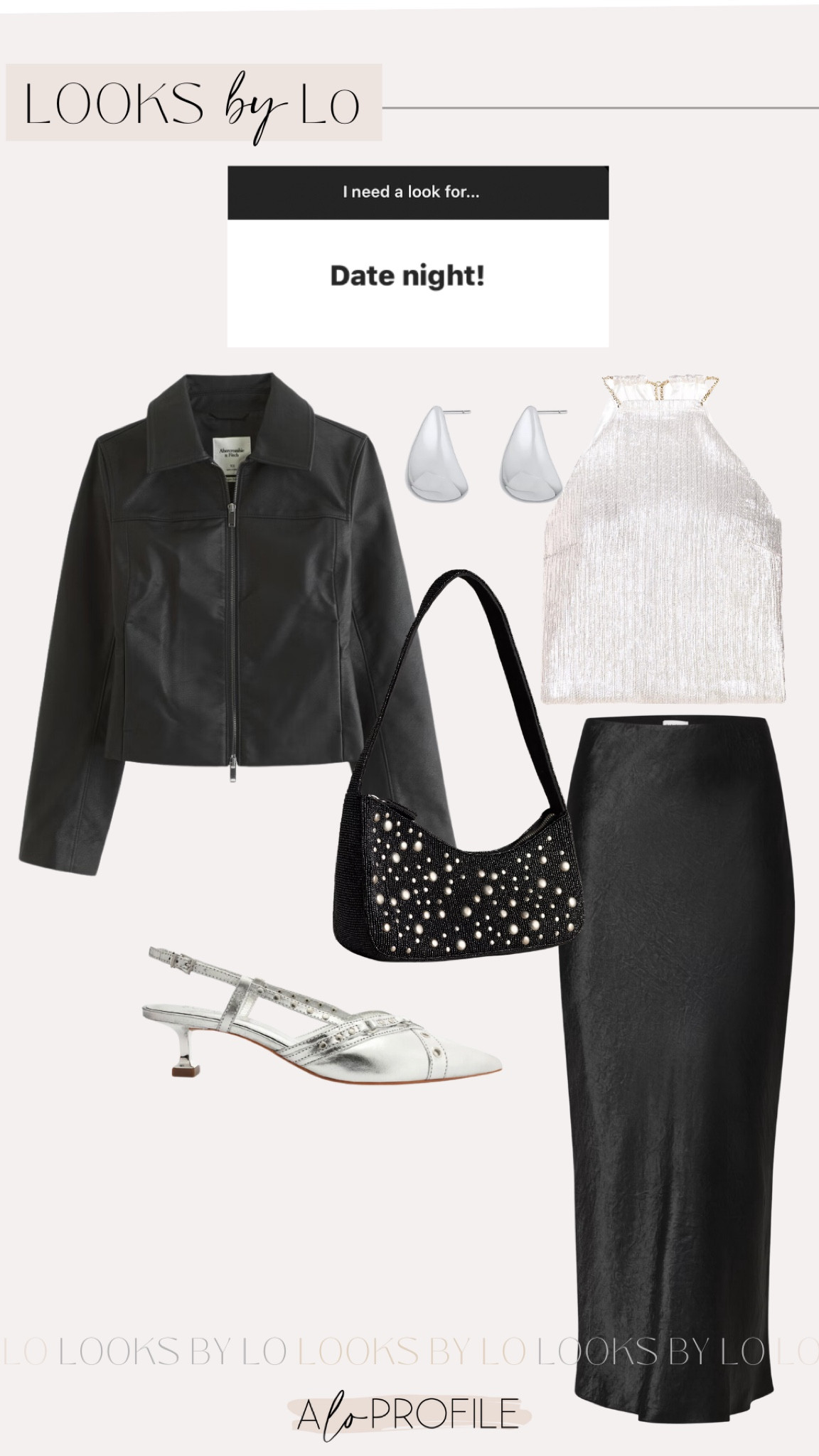 Outfit inspo for date night! the touches of silver are such a fun way to elevate this look 😍 

#LTKStyleTip #LTKSeasonal