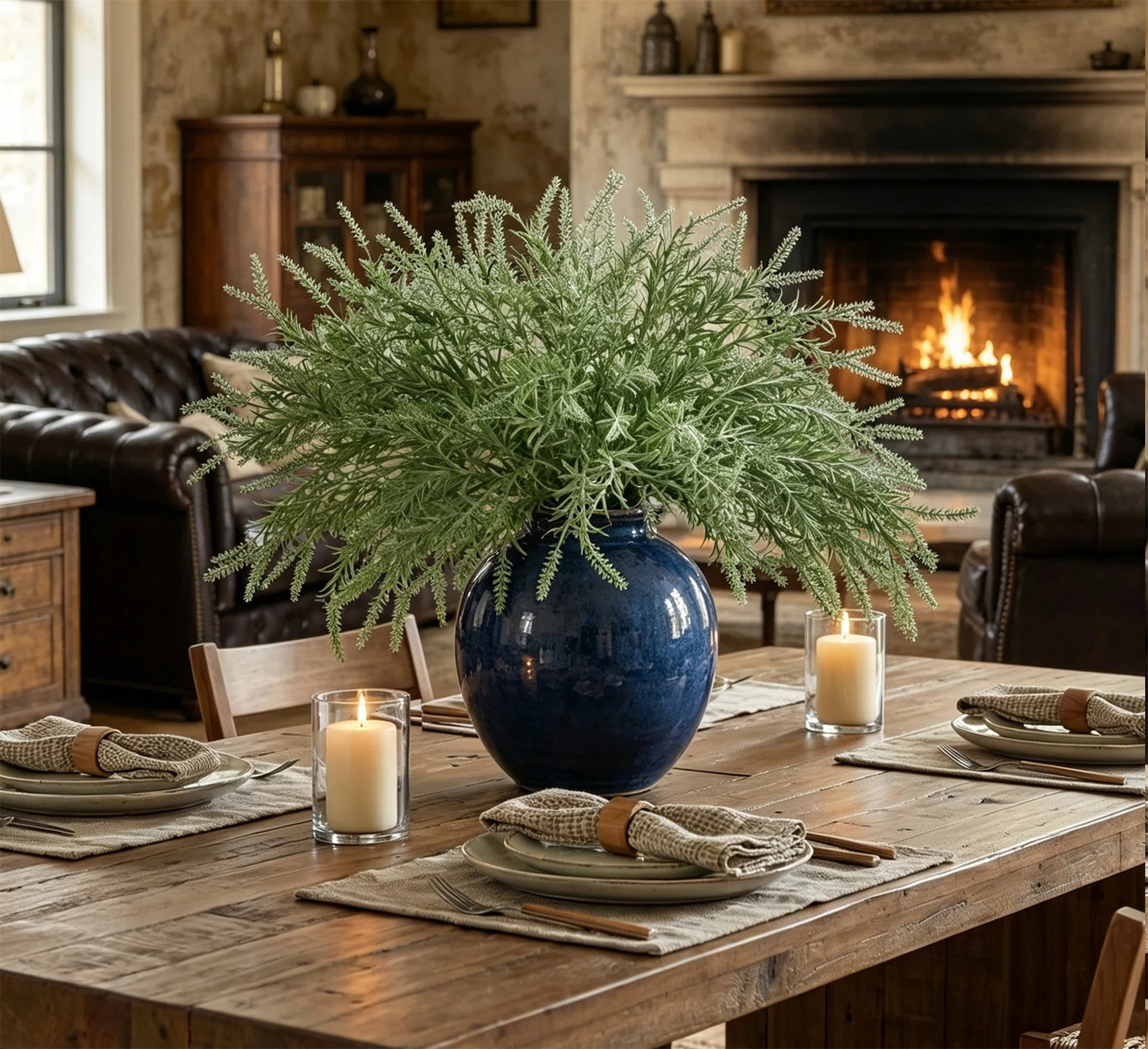 Trinx 10 Pack Artificial Greenery Plants Stems, Fake Rosemary Bush Real Touch DIY Sage Branches f... | Wayfair North America