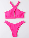 Click for more info about Criss Cross Halter Bikini Swimsuit