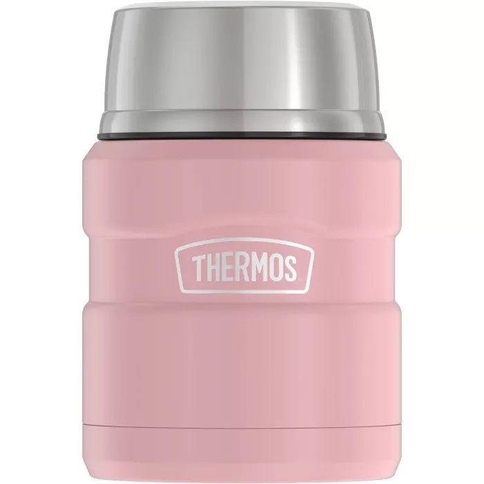 Thermos 16oz Stainless King Food Jar with Spoon - Matte Rose | Target