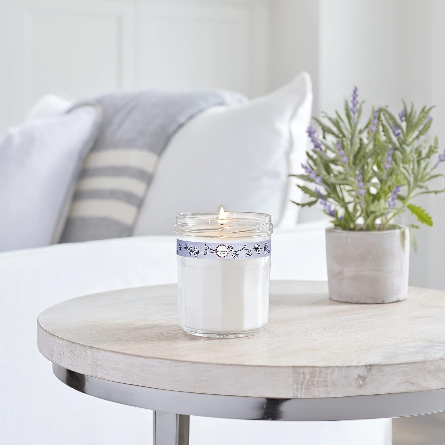 Mrs. Meyer's Clean Day Scented Soy Aromatherapy Candle, 35 Hour Burn Time, Made with Soy Wax, Lav... | Amazon (US)