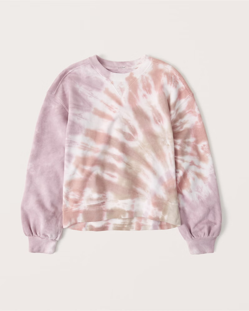 Tie-Dye Crewneck Sweatshirt | Abercrombie & Fitch (US)