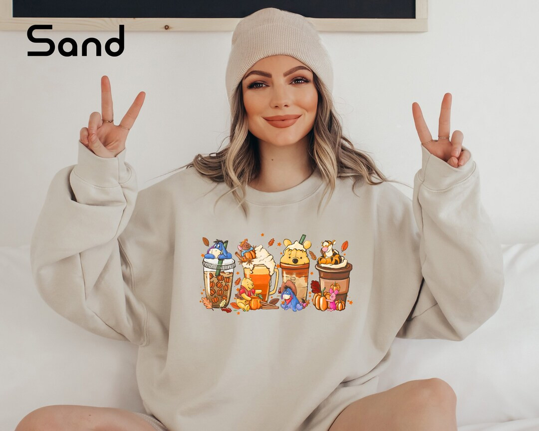 Winnie the Pooh Coffee Latte Shirt Sweatshirt Hoodie Vintage - Etsy | Etsy (US)