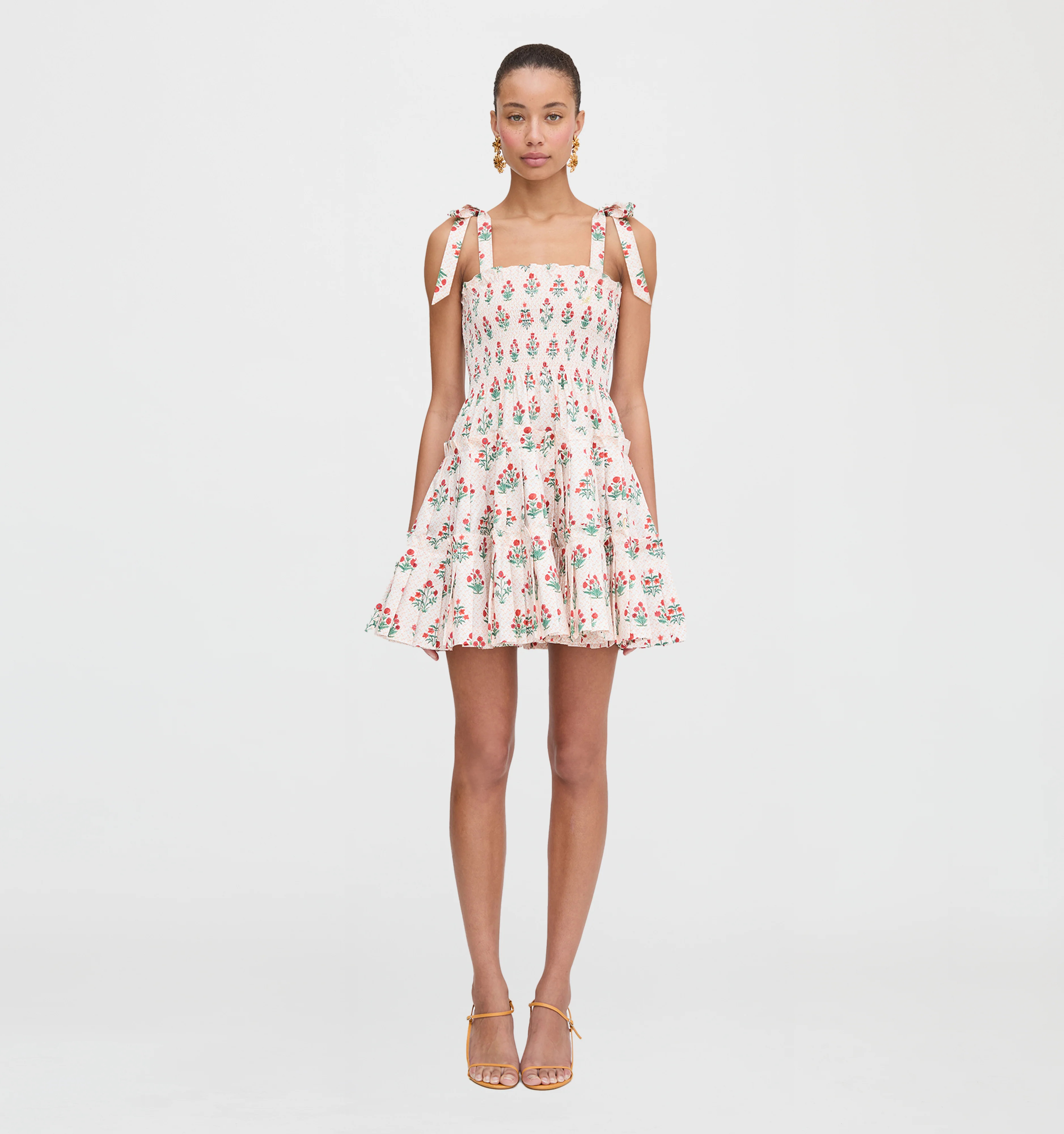 The Ribbon Charlotte Nap Dress - Poppy Block Print | Hill House Home US