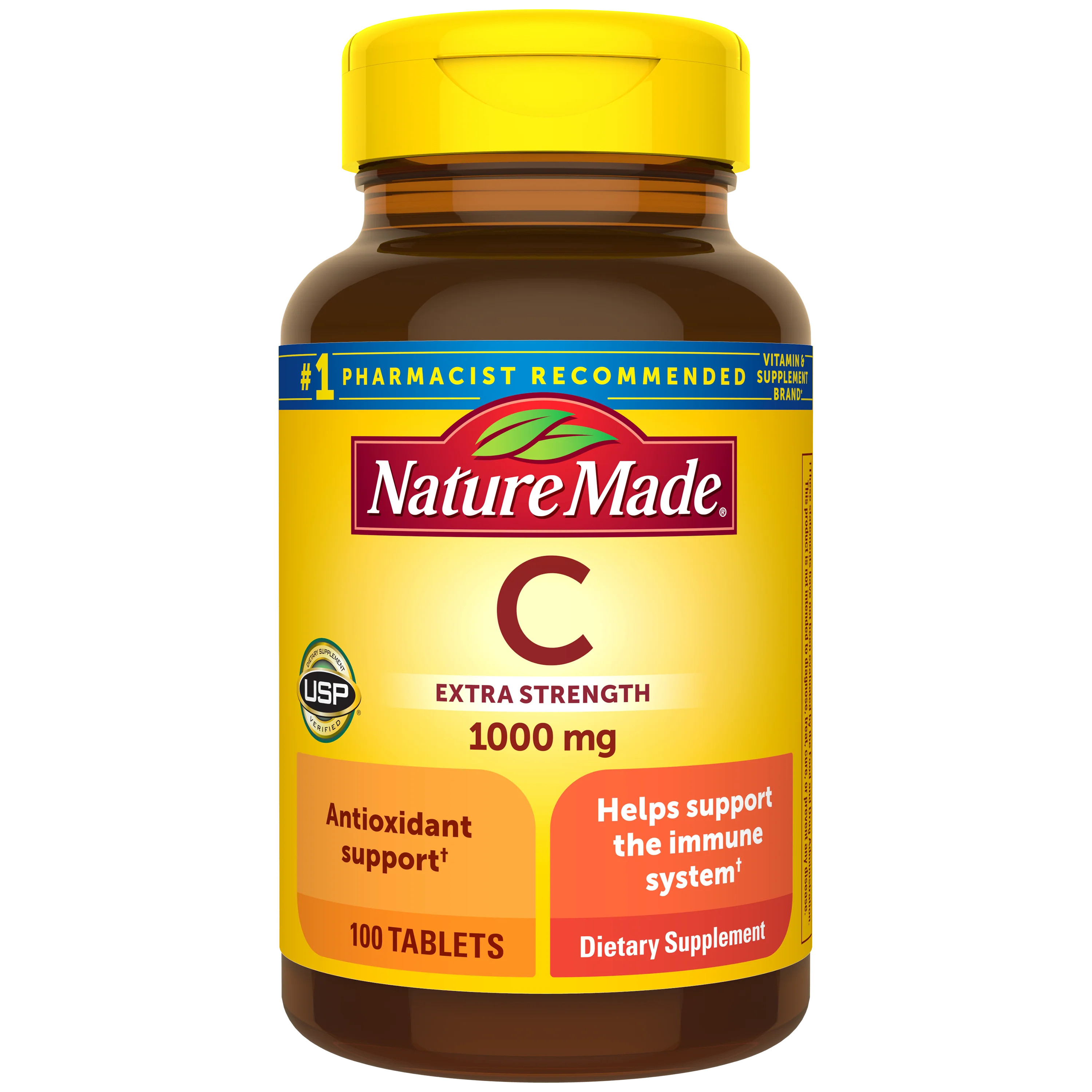 Vitamin C Extra Strength 1000 mg Tablets | Neutralize Free Radicals | Nature Made® | NatureMade
