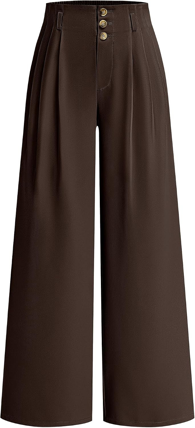 BTFBM Wide Leg Dress Pants Women Business Casual Outfits | Amazon (US)