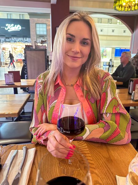 Is there anything like an airport wine? 

We are all checked in and boarded for our flight to Cancun and I can’t tell you how many compliments I have received on this fun set I’m wearing! 

I’m ready for a few days to reset on a beach, my favorite place on the planet. There is nothing like the sound of the waves crashing and the wind on your face to bring utter happiness to you. 

Here’s to the weekend! 

#colorful, set #ColorfulTravelSet #Travel #Travel #Lounge #Travel #TravelOutfit

#LTKfindsunder50 #LTKtravel #LTKstyletip