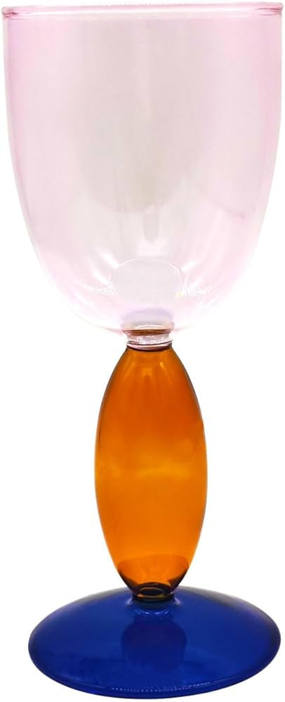 Creative Wine Glasses, 13.5 oz Red Wine Glass Colorful Wine Glass Goblet Wine Cocktail Juice Glas... | Amazon (US)
