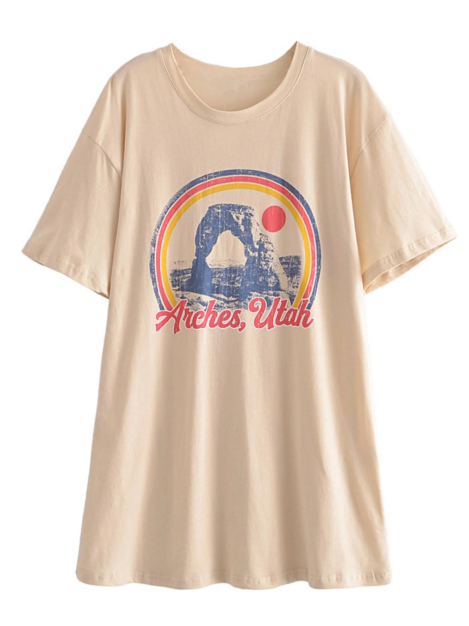 'Lucy' Utah Arches Printed Oversized T-shirt | Goodnight Macaroon