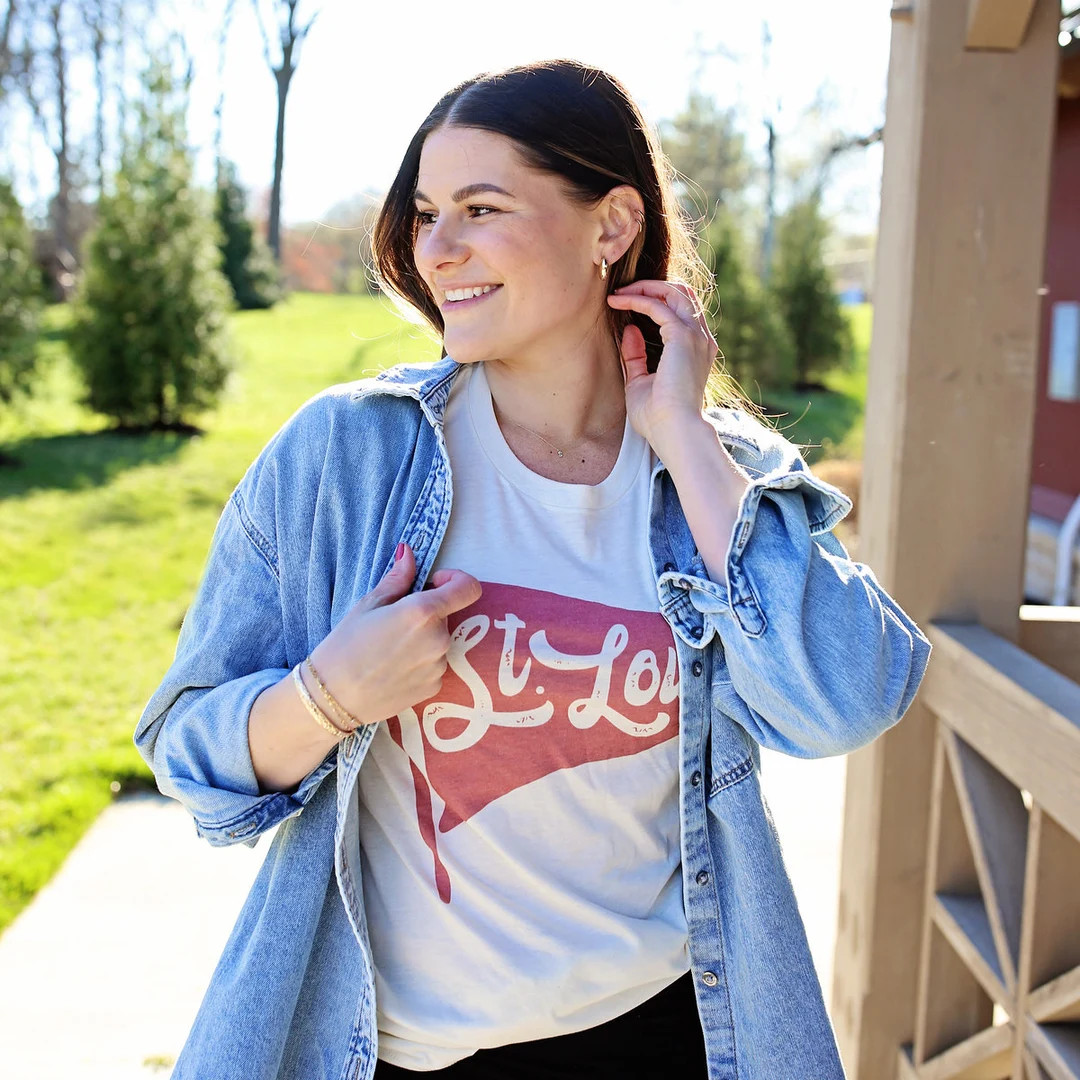 St. Louis Pennant Tee - Etsy | Etsy (US)