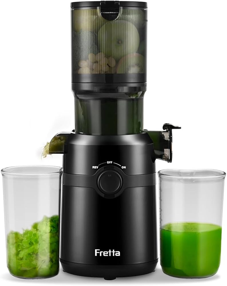 Cold Press Juicer Machines,Fretta Slow Masticating Juicer Machines with 4.25" Large Feed Chute,Fi... | Amazon (US)