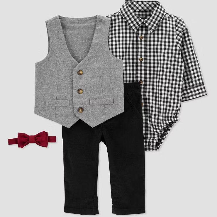 Carter's Just One You® Baby Boys' Vest Top & Bottom Set - Gray | Target