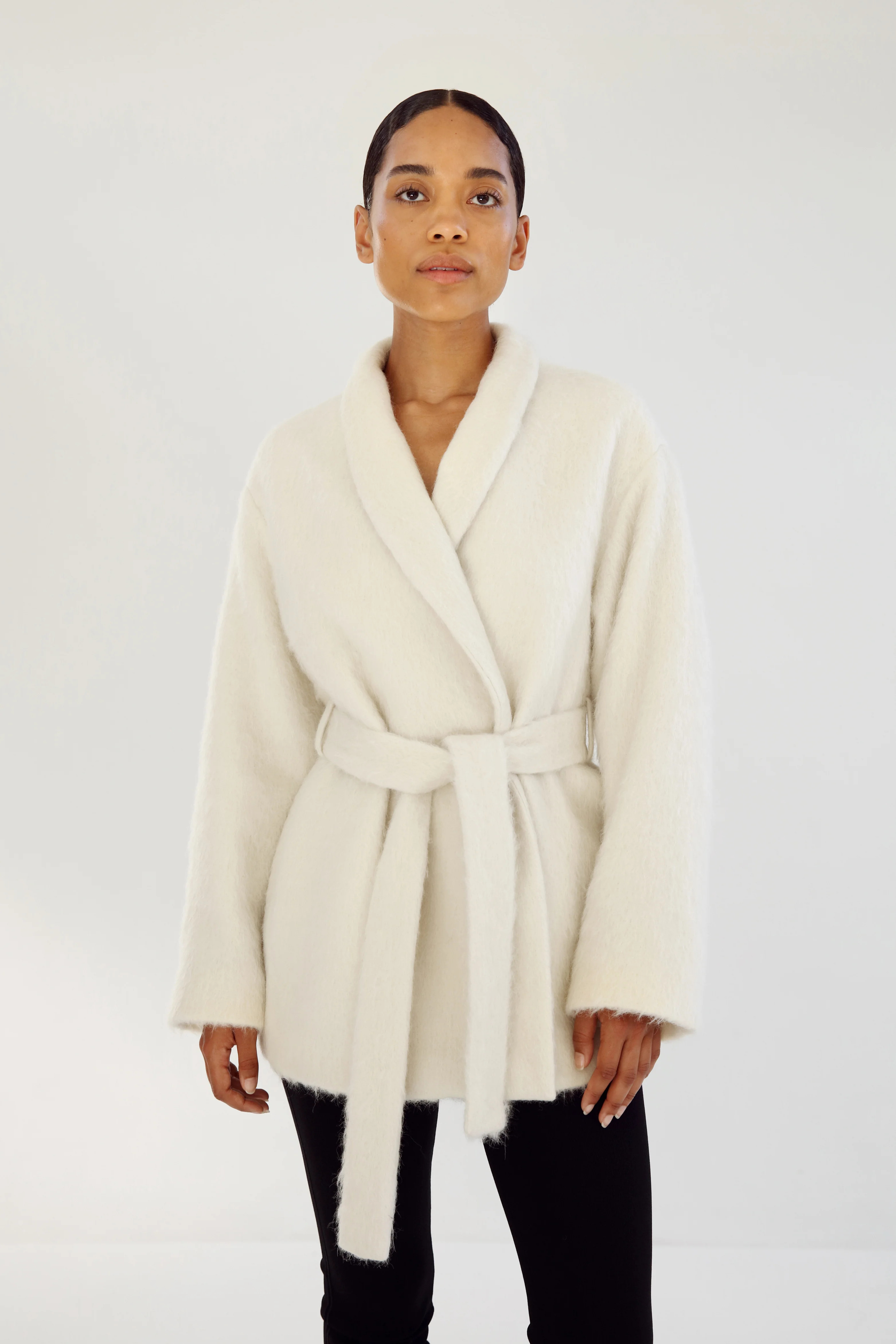 Noorie Coat, cream | Almada Label