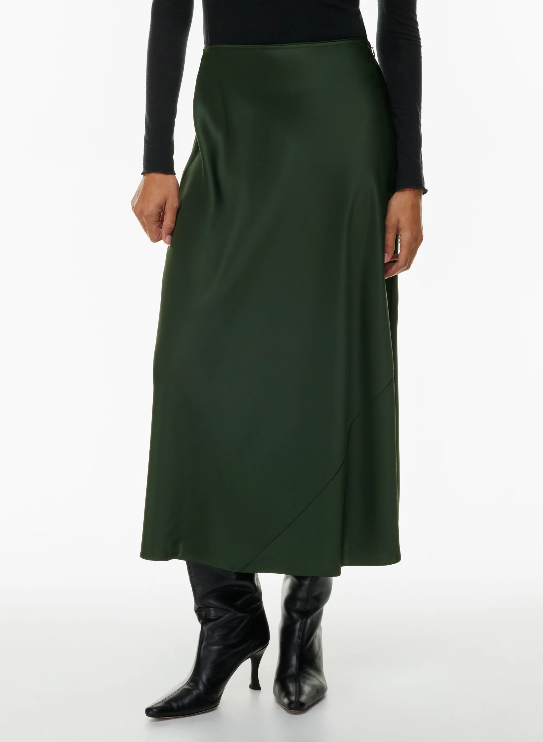 THEATER SATIN SKIRT | Aritzia