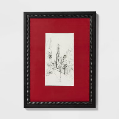18" x 24" Vintage City Sketch Framed Wall Art - Threshold™ designed with Studio McGee: Modern L... | Target