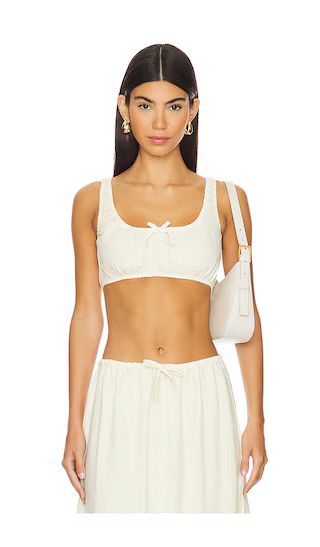 Scrunchy Top in Antique White | Revolve Clothing (Global)